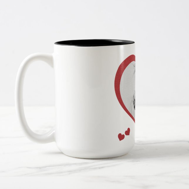 Jag gillar Horses nya Två-Tonad Mugg (Vänster)