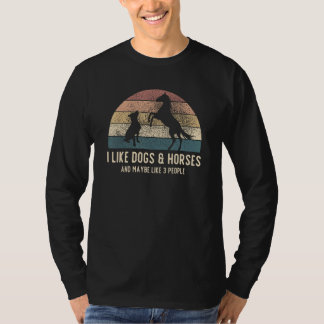 Jag gillar hundar och hästar och kanske gillar 3 p t shirt