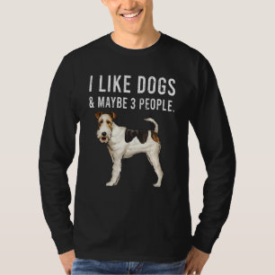 Jag gillar Hundar och kanske 3 personer. T Shirt
