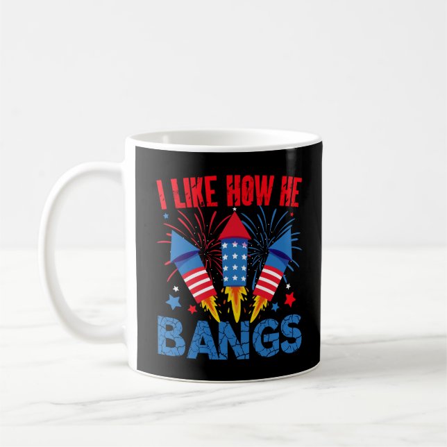 Jag gillar hur han bangar en par matchande familje kaffemugg (Vänster)
