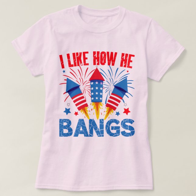 Jag gillar hur han bangar en par matchande familje t shirt (Design framsida)