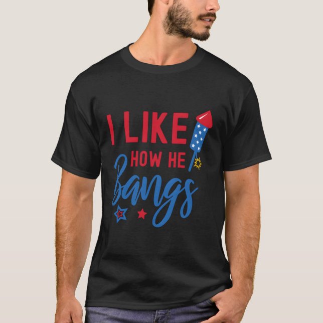 Jag gillar hur han bangar hur hon exploderar den 4 t shirt (Framsida)