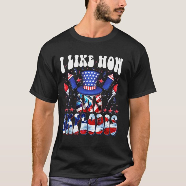Jag gillar hur han bangar hur hon exploderar.. t shirt (Framsida)