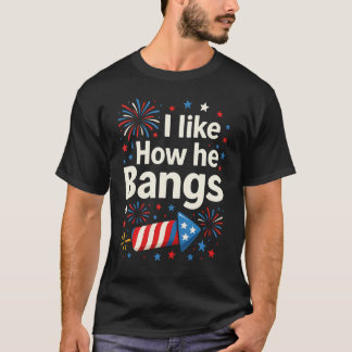 Jag Gillar Hur Han Knallar Fyrverkerier Roligt Par T Shirt