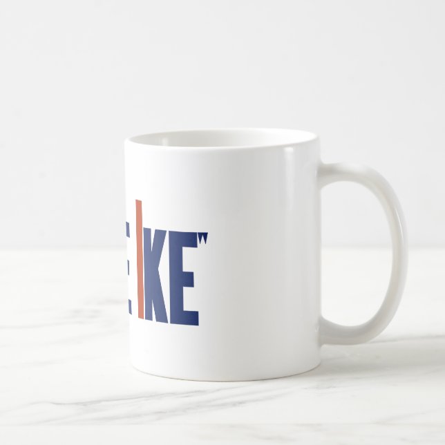Jag gillar Ike - vintageval Kaffemugg (Höger)