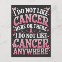 Jag gillar inte cancer här eller där 
