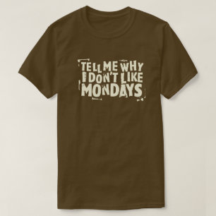 Jag gillar inte den grafiska Måndagar (mörk) T Shirt