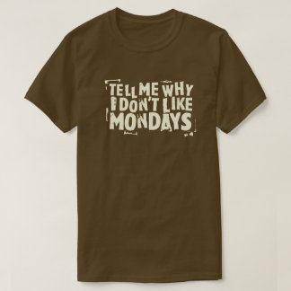 Jag gillar inte den grafiska Måndagar (mörk) T Shirt