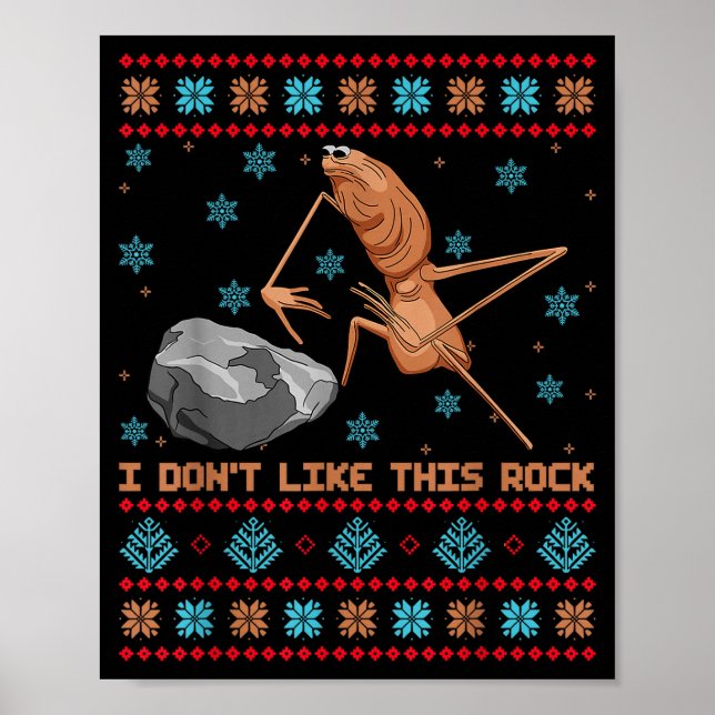 Jag gillar inte denna sten Marcus masken ful svett Poster (Framsidan)
