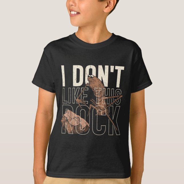 Jag gillar inte denna sten Marcus The Worm Meme Ro T Shirt (Framsida)