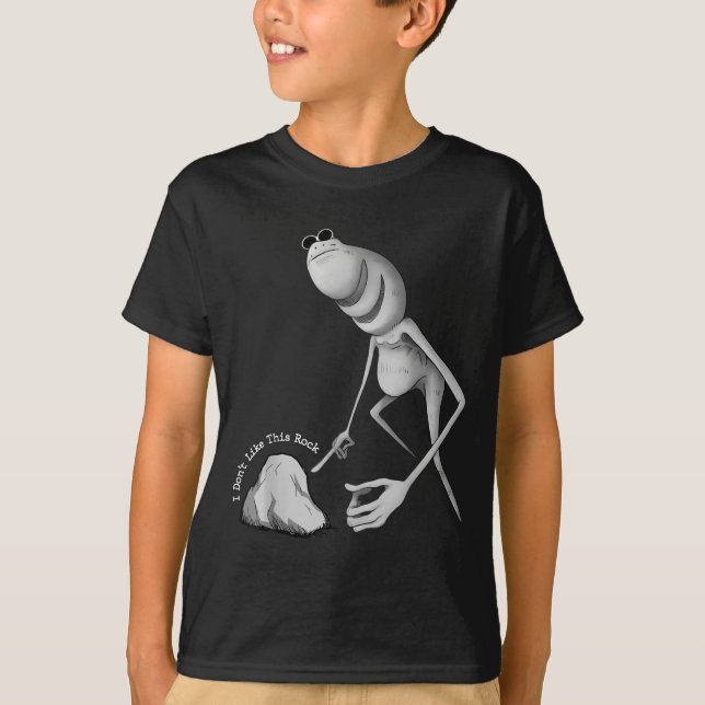 Jag Gillar Inte Denna Sten Roligt Marcus The Worm  T Shirt (Framsida)