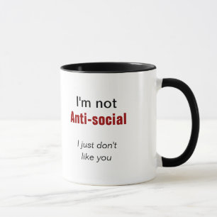 Jag gillar inte din slogan. mugg