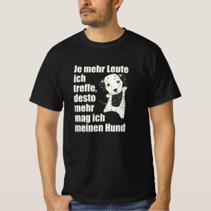 Jag gillar inte folk bara min Dalmatian T Shirt