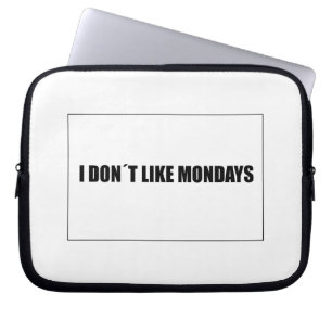 Jag gillar inte måndagar laptop sleeve