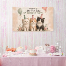 Jag Gillar Inte Min Födelsedagsfest Banner