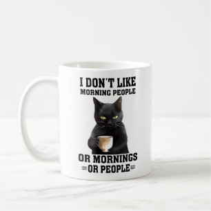 Jag Gillar Inte Morgonmänniskor. Eller Morgnar Ell Kaffemugg