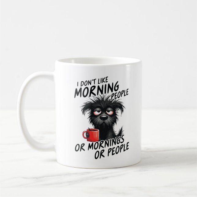 Jag gillar inte morgonmänniskor eller morgnar elle kaffemugg (Vänster)