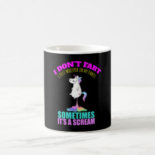 Jag gillar inte Unicorn Unicorn Farts Kaffemugg