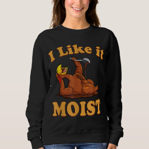 Jag gillar IT MOIST Funny Thanksgiving Mat Family T Shirt