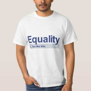 Jag gillar jämställdhet tee shirt