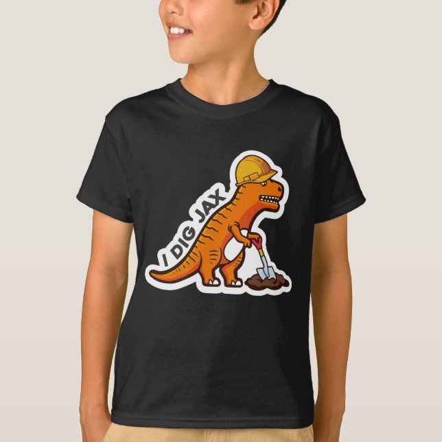 Jag gillar Jax Dino T-Shirt (Framsida)