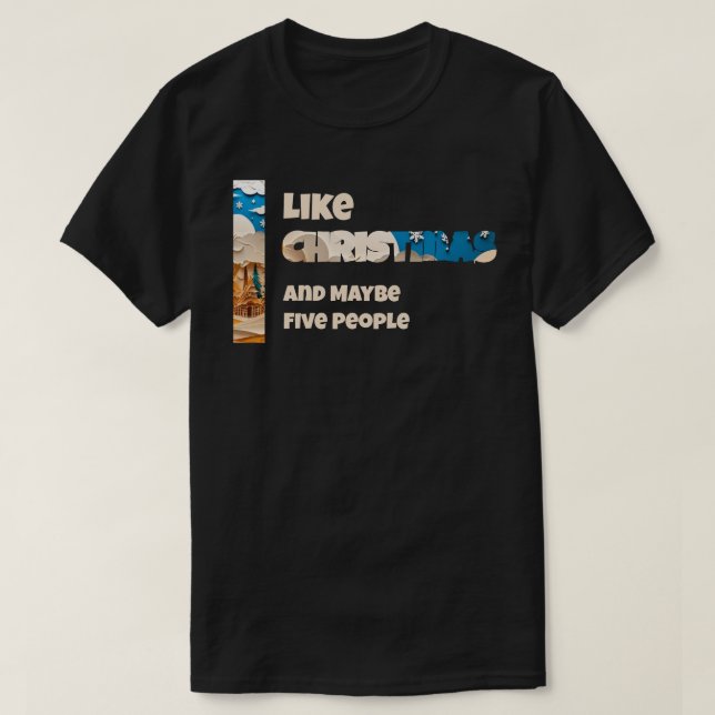 Jag gillar jul t shirt (Design framsida)