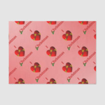 Jag gillar julklappspapper Red