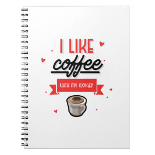 Jag Gillar Kaffe Med Mitt Syre Anteckningsbok