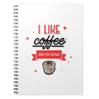 Jag Gillar Kaffe Med Mitt Syre Anteckningsbok