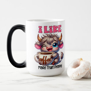 Jag gillar kaffe mer än människor magisk mugg