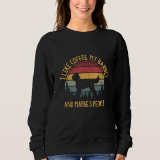 Jag gillar kaffe min barbet och kanske tre persone t shirt