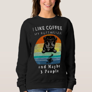Jag gillar kaffe min Rottweiler och kanske 3 vi T Shirt