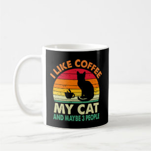 Jag gillar kaffe mitt katt och kanske 3 kattkaffe kaffemugg