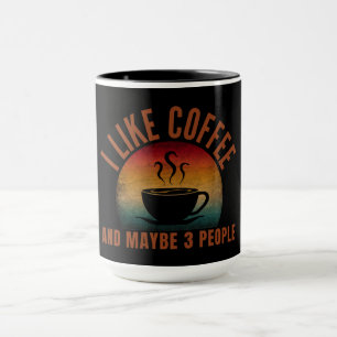 JAG GILLAR KAFFE OCH KANSKE 3 PERSONER MUGG