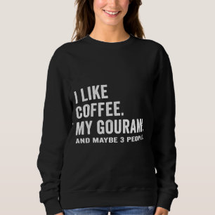 Jag gillar kaffe och min Tank Gourami-fisk T Shirt
