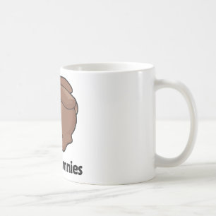 Jag gillar kaniner kaffemugg