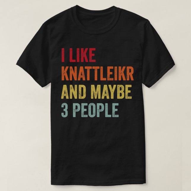 Jag gillar kanske 3 personer t shirt (Design framsida)