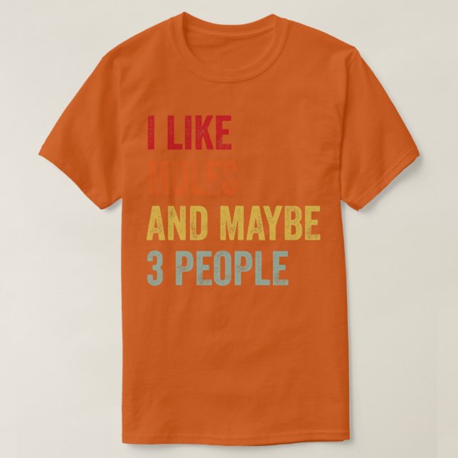 Jag gillar kanske 3 personer t shirt (Design framsida)