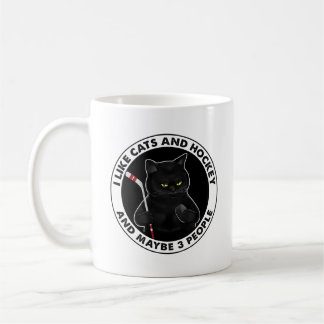 Jag gillar katter och hockey och kanske 3 personer kaffemugg