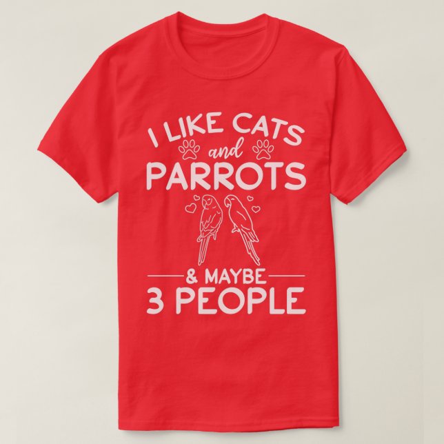 Jag gillar katter och morötter.. 3 personer jag sk t shirt (Design framsida)