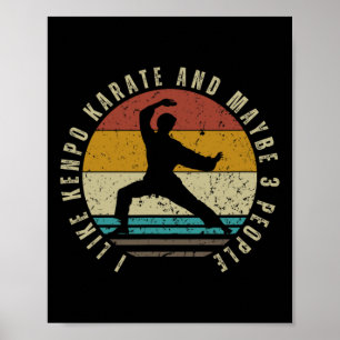 Jag Gillar Kenpo Karate Och Kanske 3 Människor Rol Poster