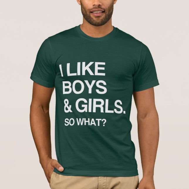 JAG GILLAR KJÄRLIGHET OAVSETT OM KÖN TEE SHIRT (Framsida)