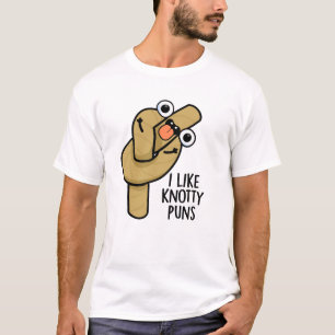 Jag gillar Knotty Puns Funny Rope Pun T Shirt