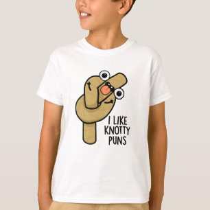 Jag gillar Knotty Puns Funny Rope Pun T Shirt