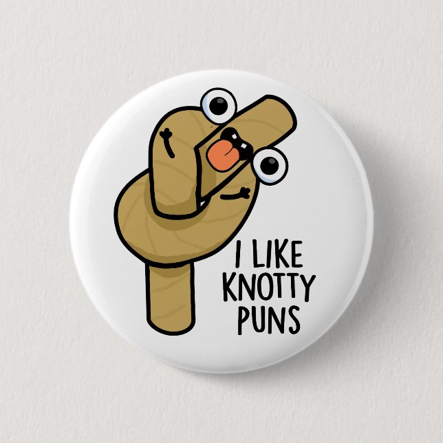 Jag Gillar Knutna Puns Roliga Rep Puns Knapp (Framsida)