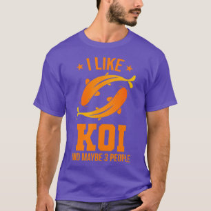Jag gillar koi och kanske tre personer - japansk k t shirt