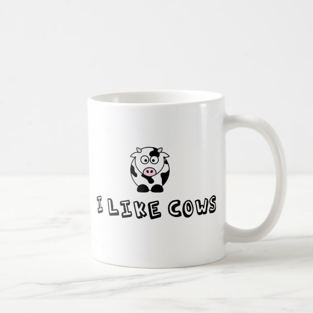 Jag gillar kor kaffemugg (Höger)