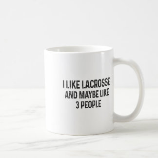Jag gillar Lacrosse och kanske 3 personer Lacrosse Kaffemugg