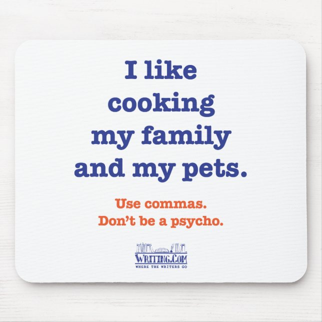 Jag gillar laga mat min familj och min husdjur musmatta (Framsidan)