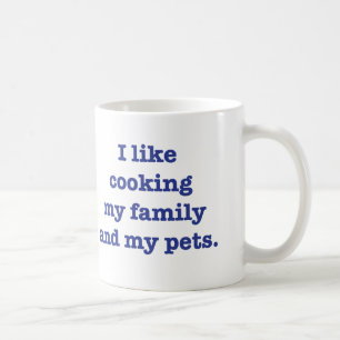 Jag gillar laga mat min familjmugg kaffemugg